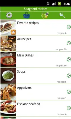 Spaghetti recipes android App screenshot 5